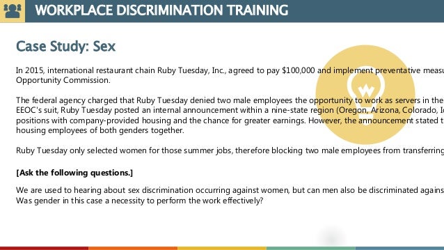 sex discrimination case studies Mai ling nude